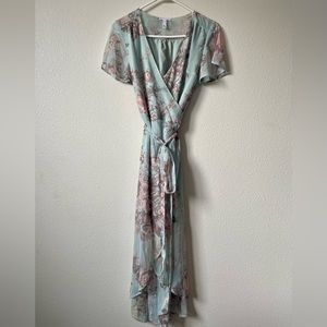 Leith Midi Wrap Dress
